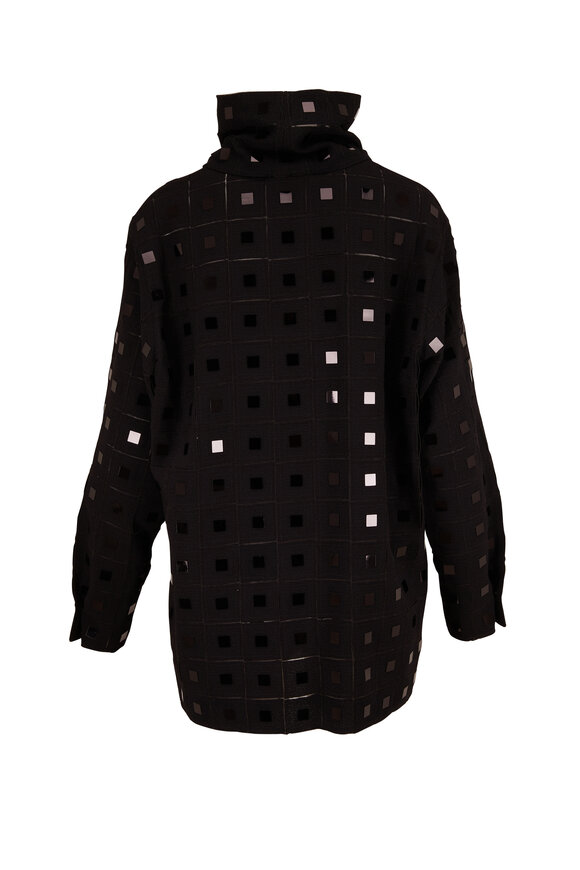 Akris - Black Mirrored Turtleneck Tunic