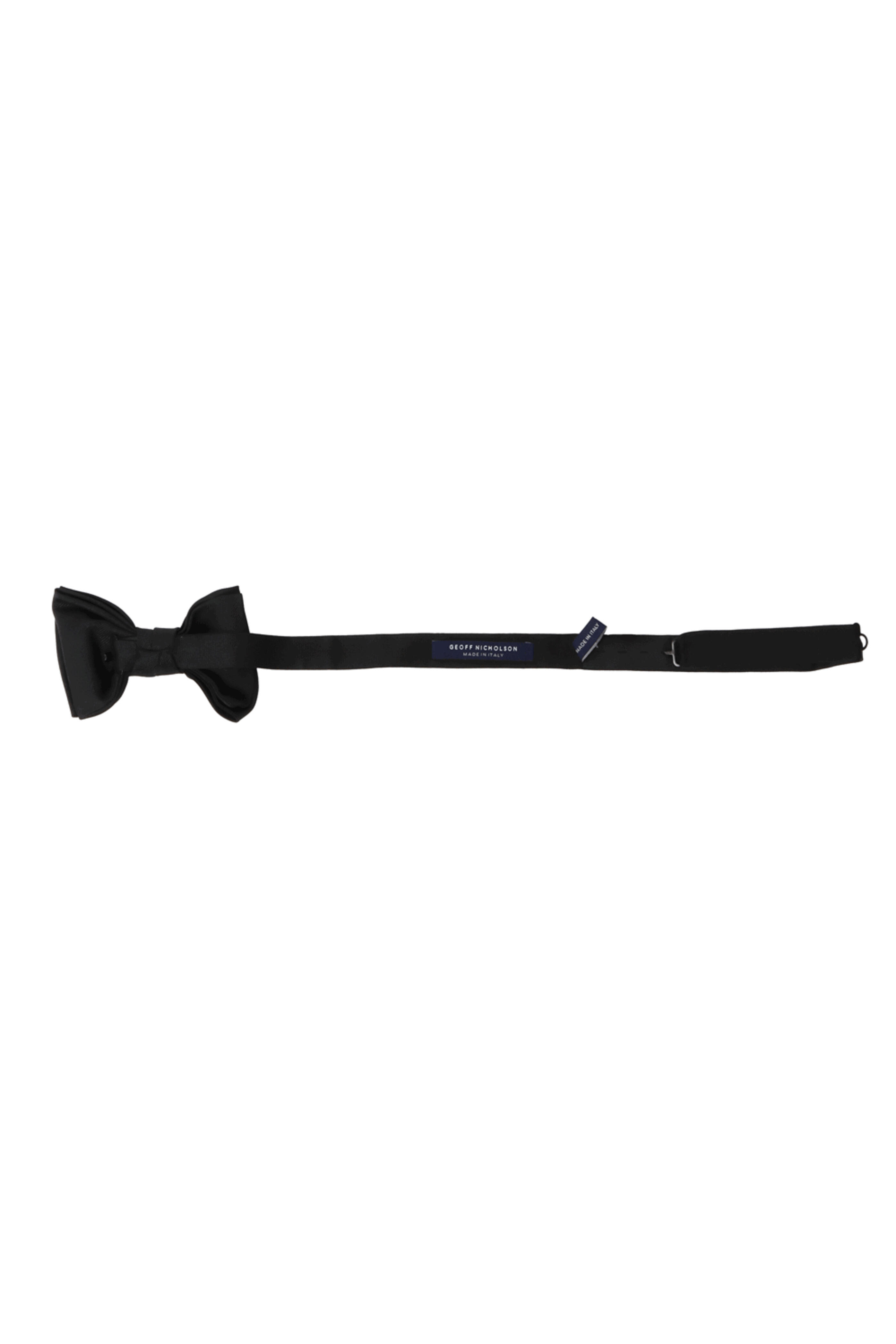 Geoff Nicholson - Black Grosgrain Pre Tie Bow Tie