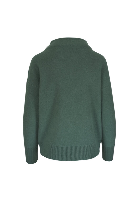 Vince Deep Patina Plush Cashmere Funnel Neck Sweater - view 5