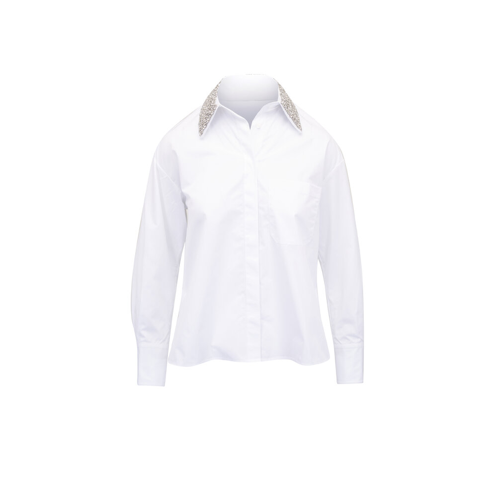 andequal docking hem tops／ white White Next Ex Shirt in Superfine Cotton | TWP