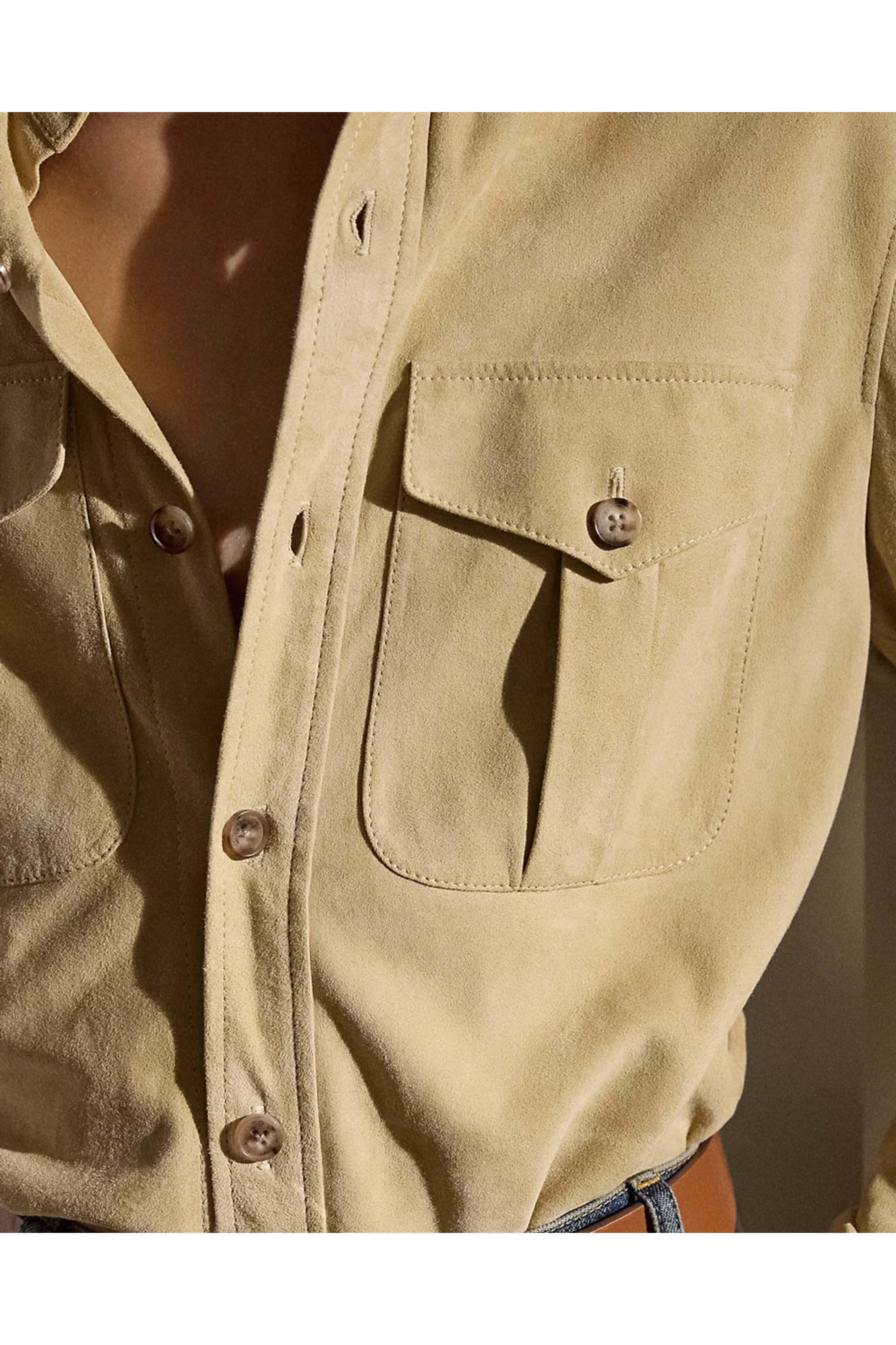 オールインワン・サロペット Polo Ralph Lauren Maxi Chemisier In Soft Brown Suede Suede Jacket | Ralph Lauren
