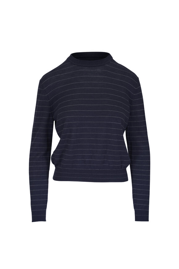 Lafayette 148 New York Ink Stripe Crewneck Sweater - view 1