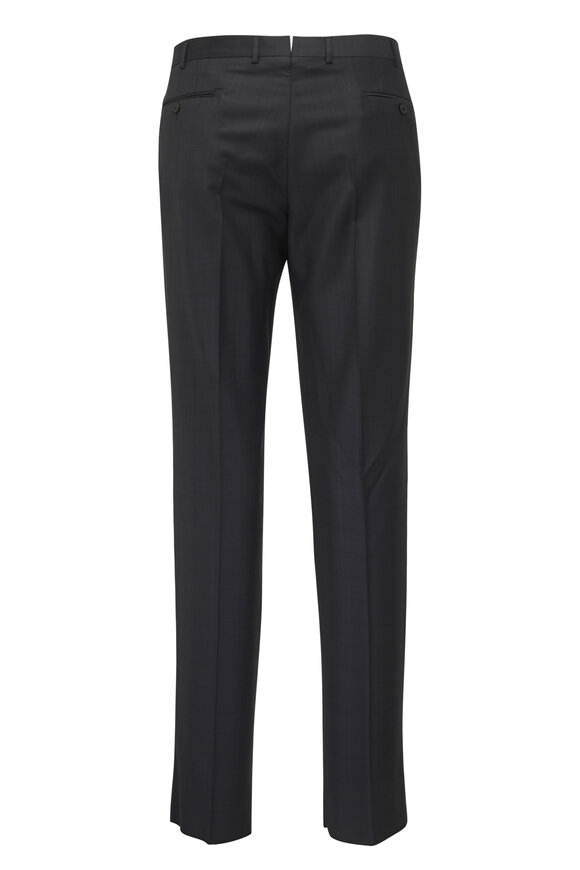 Zegna Trofeo Charcoal Gray Wool Suit - view 7
