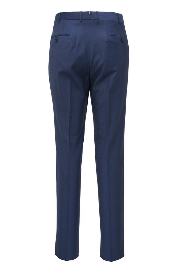 Zegna - Trofeo Blue Wool Twill Dress Pant