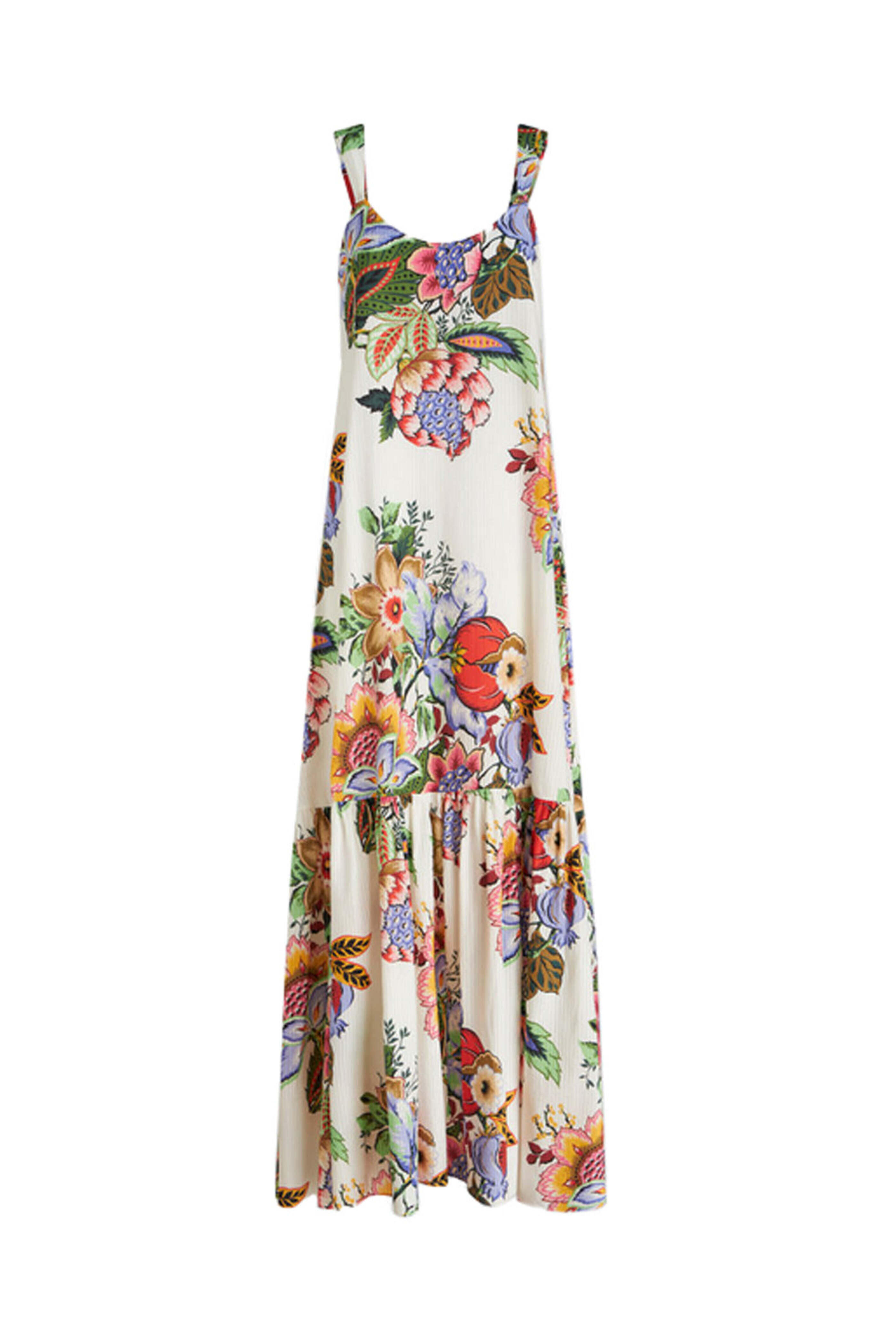 spring floral maxi dress Sleeveless Halter Neck A Line - SMALL / Green Affordable Wedding Dresses | Size:33W collection: UNDER125 33” Length