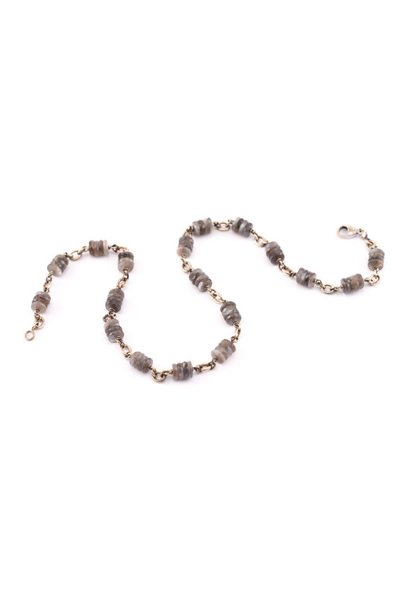 Sylva & Cie 18k Yellow Gold & Platinite Marine Link Bracelet - view 1