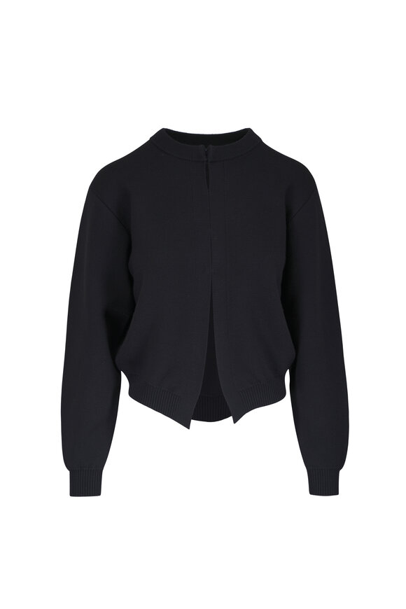 Khaite Cooper Black Fine Cashmere & Wool Cardigan - view 1