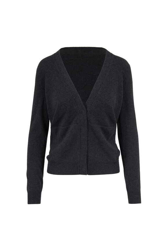 Brunello Cucinelli - Onyx Cashmere Snap Cardigan