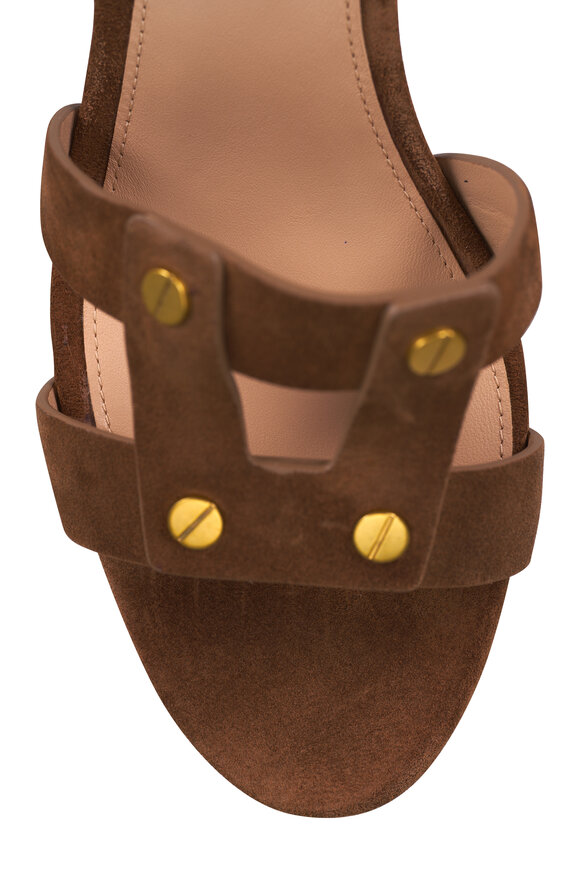 Veronica Beard Via Chestnut Suede Sandal, 55mm - view 5