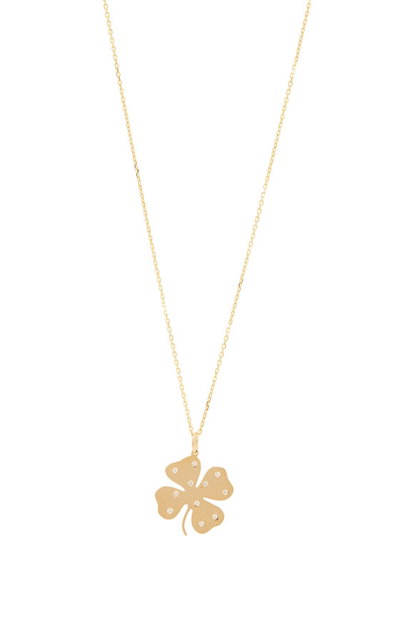Genevieve Lau "Lucky"  Diamond & Yellow Gold Necklace - view 1
