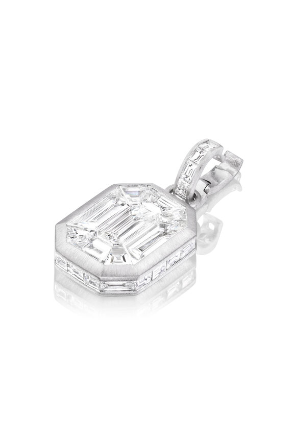 Nam Cho Platinum Diamond Mosaic Pendant
