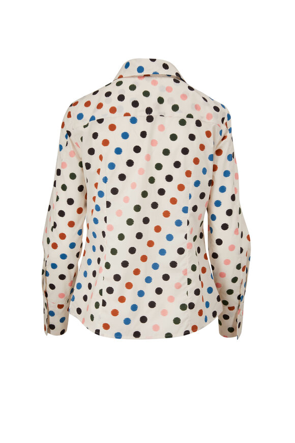 Carolina Herrera - Multi-Color Polka Dot Button-Down Shirt