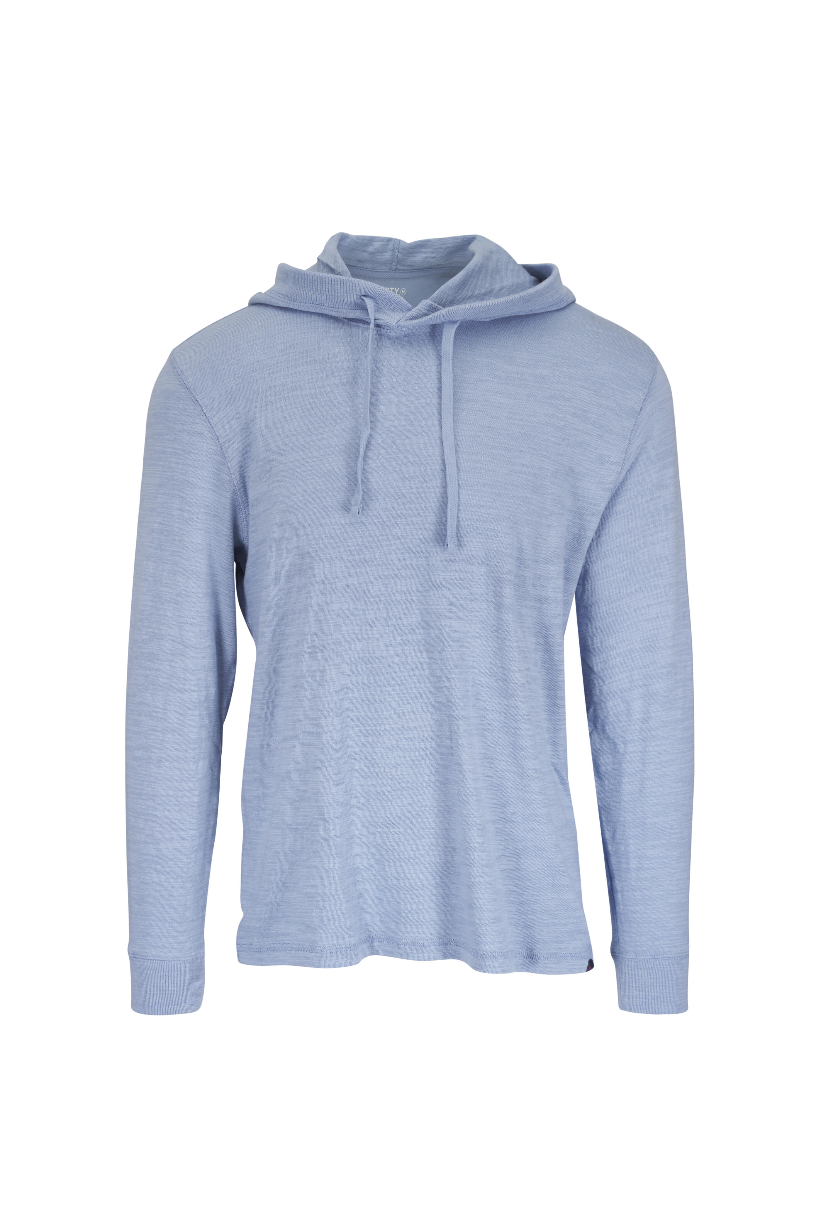 Faherty Brand - Sunwashed Blue Isle Organic Cotton Slub Hoodie - view 1