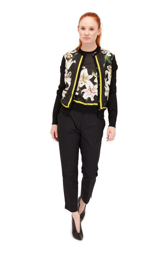 Dolce & Gabbana - Black Stretch Cotton Poplin Cropped Pant 