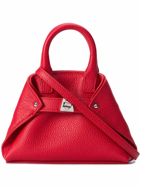 Akris - Tasche Red Leather Micro Messenger Bag