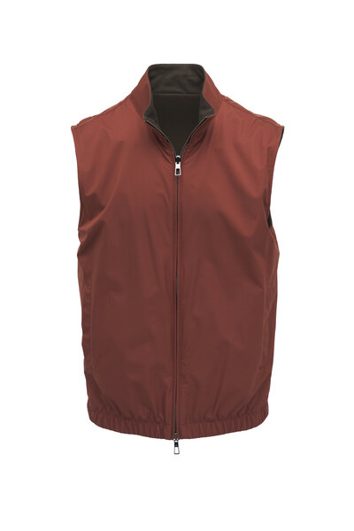 【関税＆送料込み】Brunello Cucinelli Padded Hooded Vest Brunello Cucinelli - Navy Blue Wool Quilted Down Hooded Vest