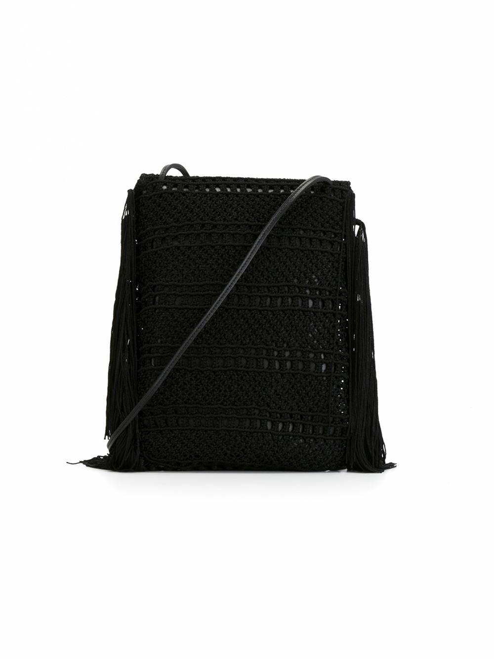 Saint Laurent - Monogram Classic Baby Black Macramé Bag