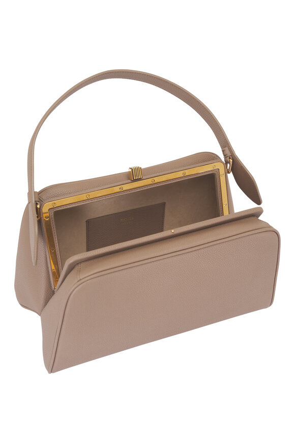 Khaite Cate Tan Leather Satchel - view 4