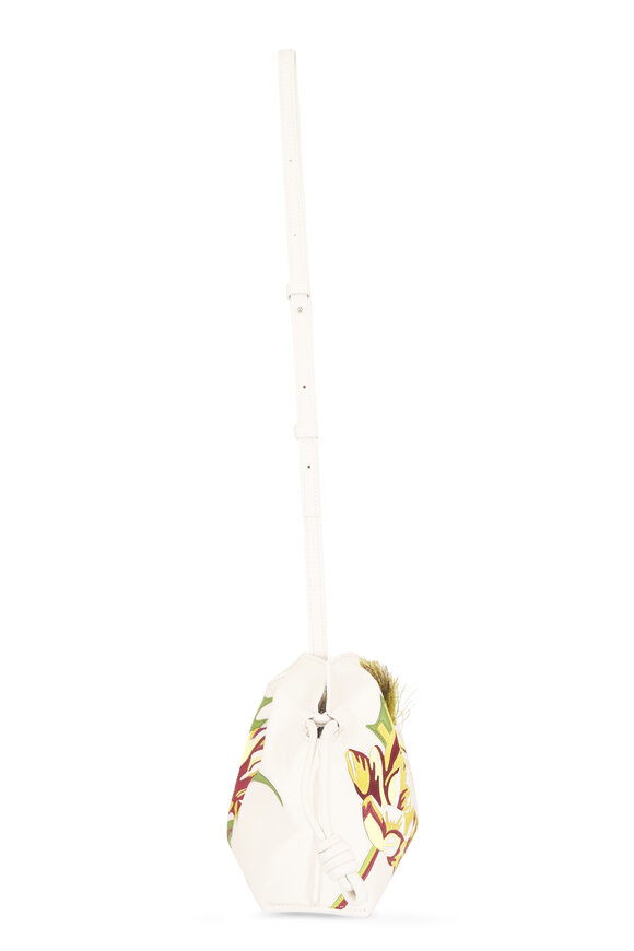 Loewe Mini Coil Flamenco Soft White Leather Clutch - view 5