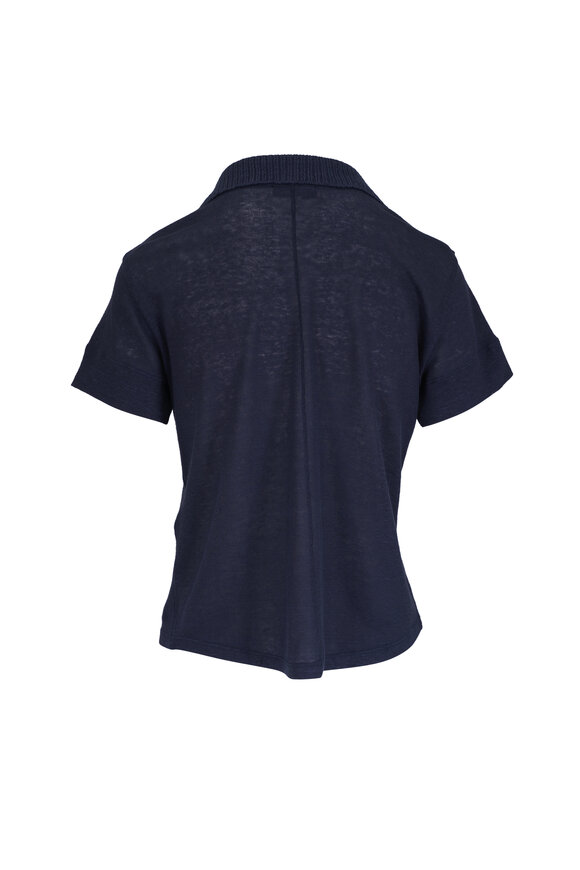Dorothee Schumacher Natural Ease Navy Blue Knit Polo - view 3