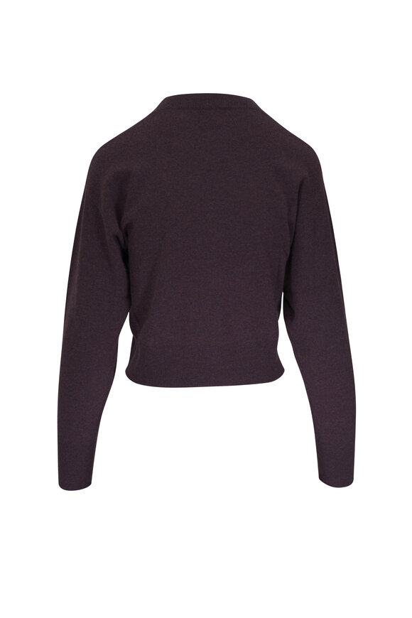 Le Kasha - Menorca Purple Cashmere Fitted Sweater