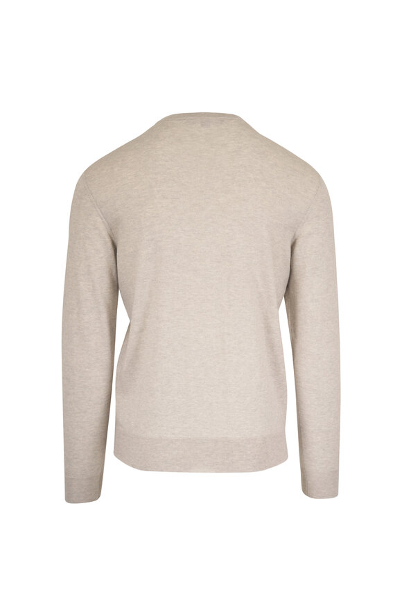 Ralph Lauren Purple Label Light Gray Cashmere Sweater - view 2