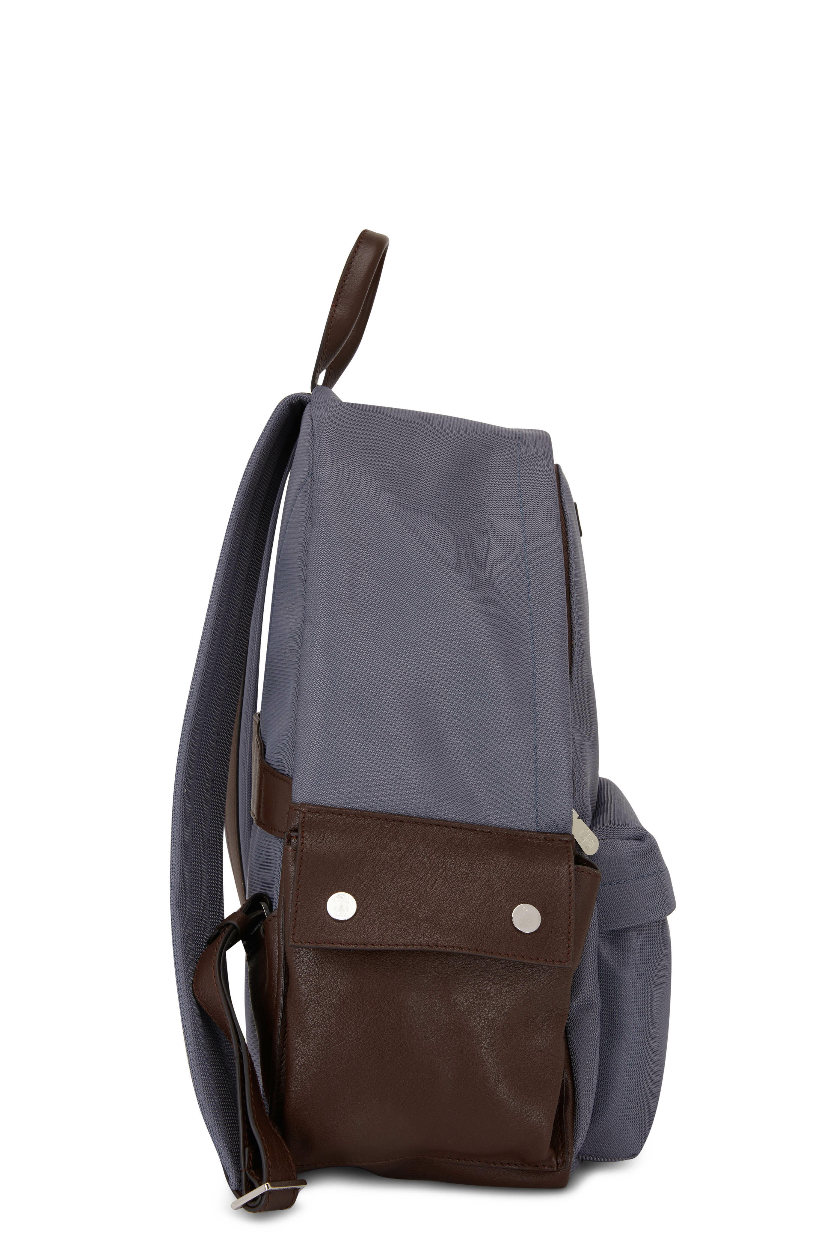 Brunello Cucinelli - Gray Nylon Backpack | Mitchell Stores
