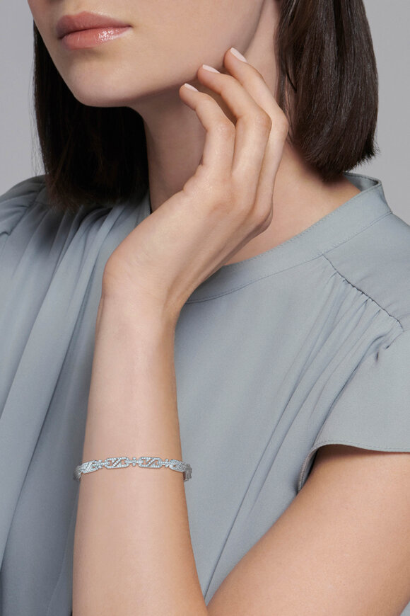 Kwiat 18k White Gold Splendor Diamond Link Bracelet