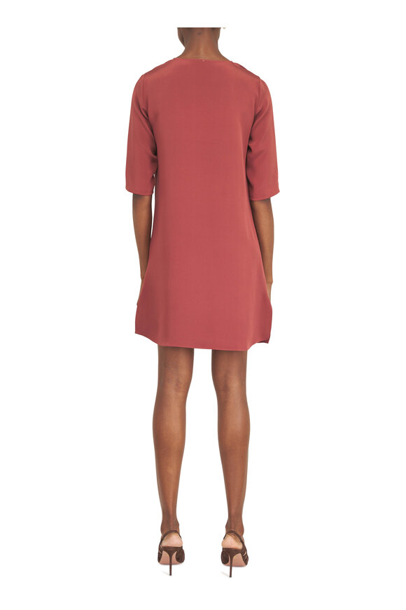 Peter Cohen Oh Cinnabar 4-Ply Silk Mini Dress - view 3
