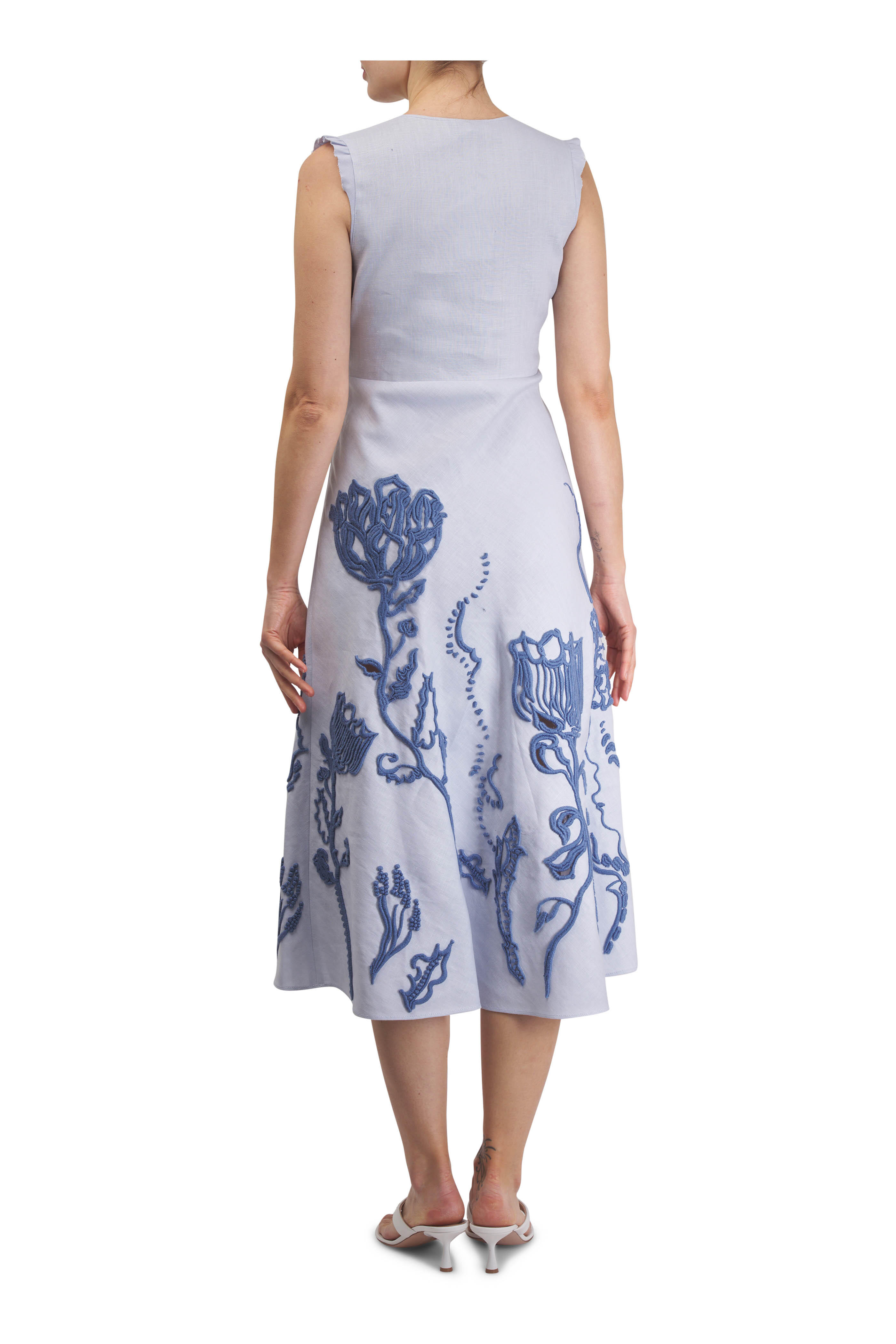 ■DOROTHEE SCHUMACHER プリント シルク ツイール ミディ ドレス □DOROTHEE SCHUMACHER プリント シルク ツイール ミディ ドレス