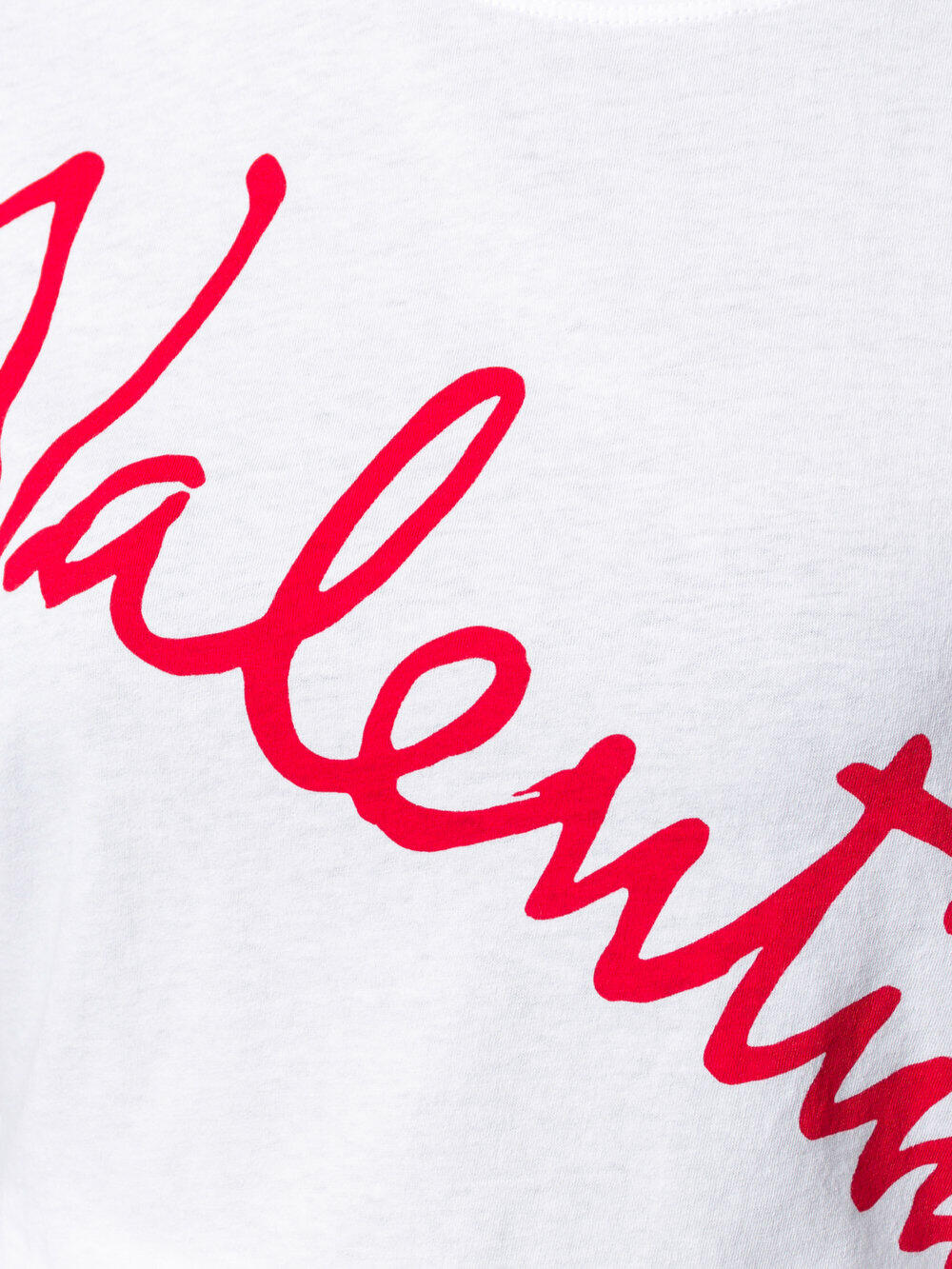 Valentino - White Lipstick Logo T-Shirt | Mitchell Stores