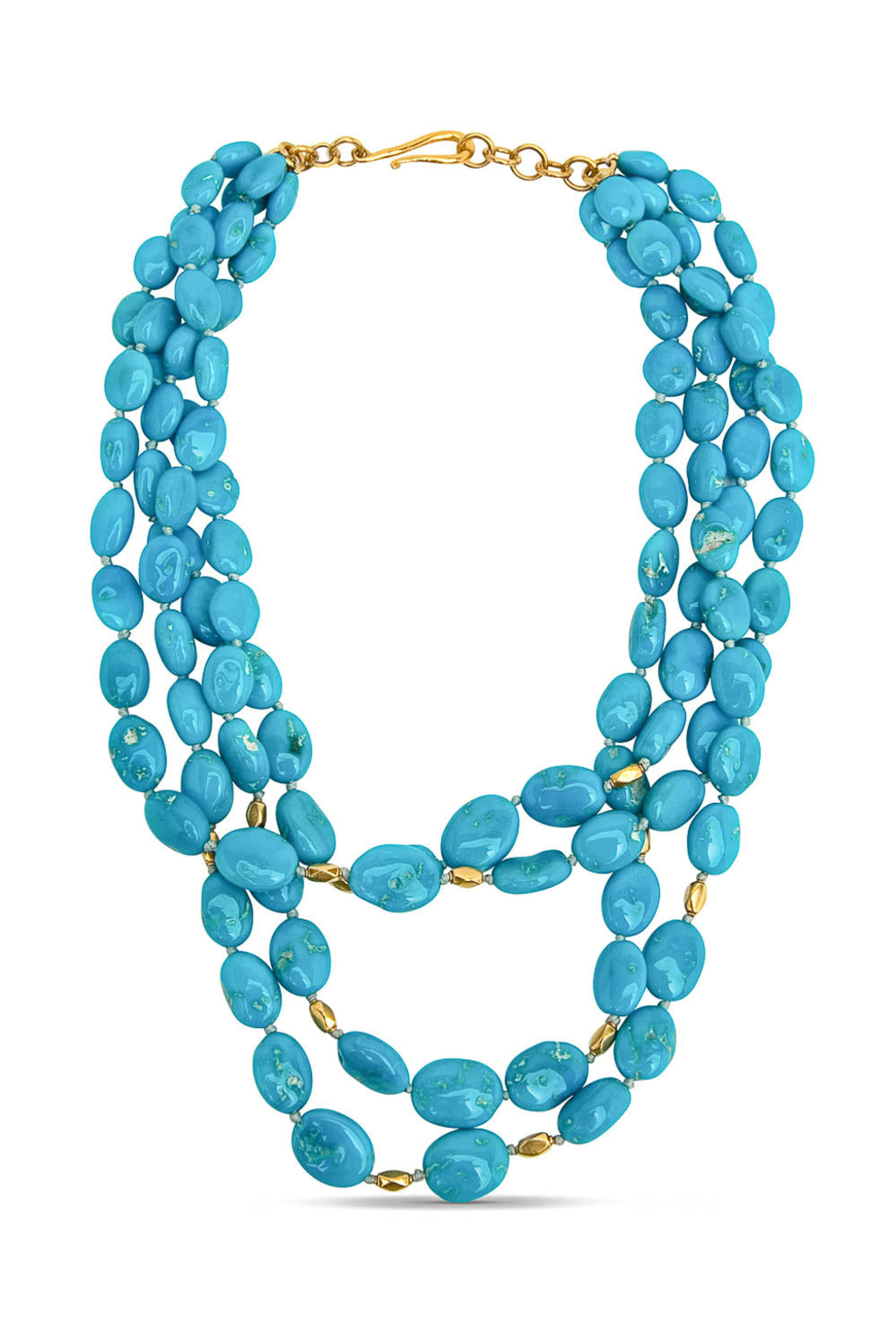 Darlene De Sedle - Multi Strand Turquoise Bead Necklace