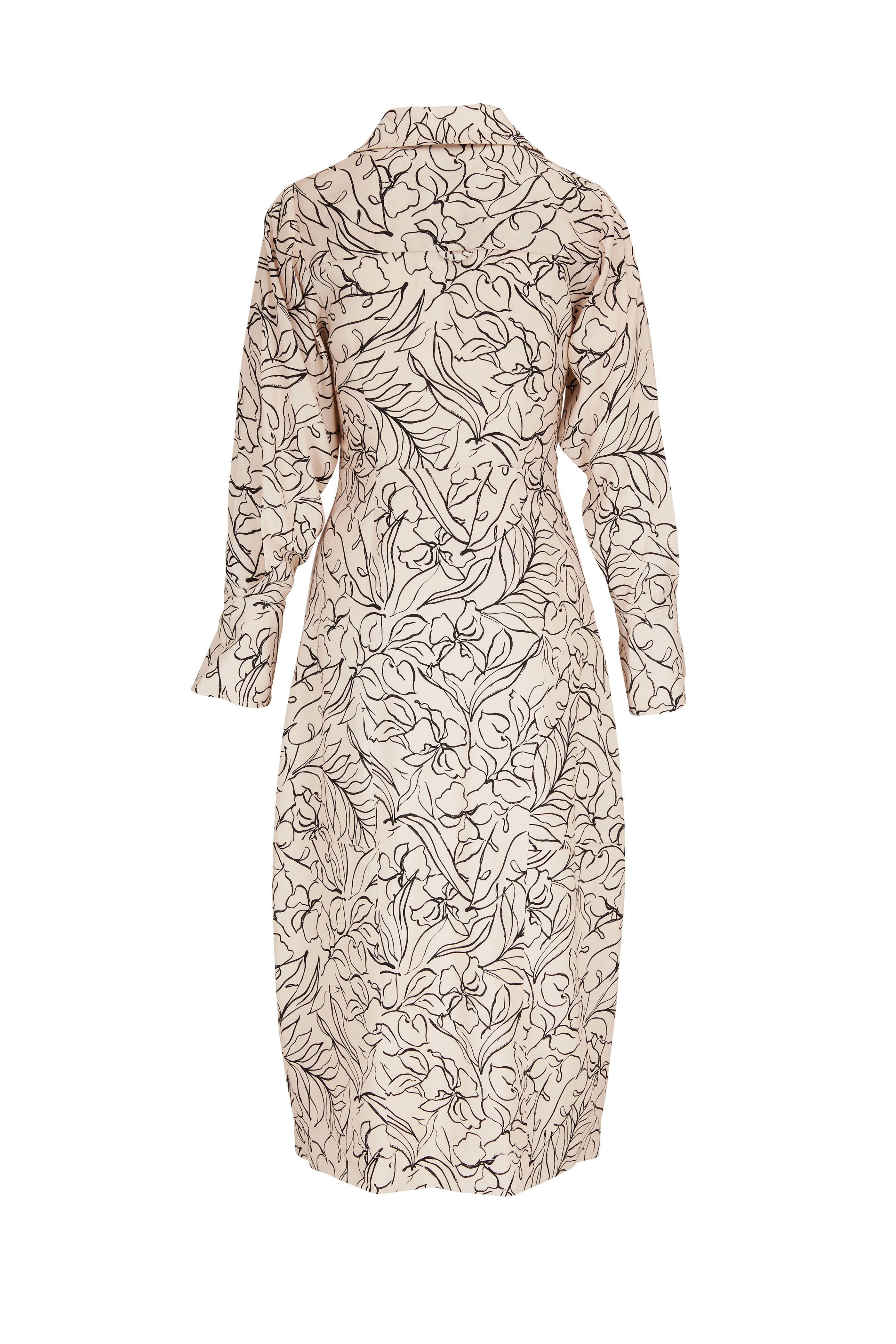 Simkhai - Lee Multicolor Print Long Sleeve Midi Dress