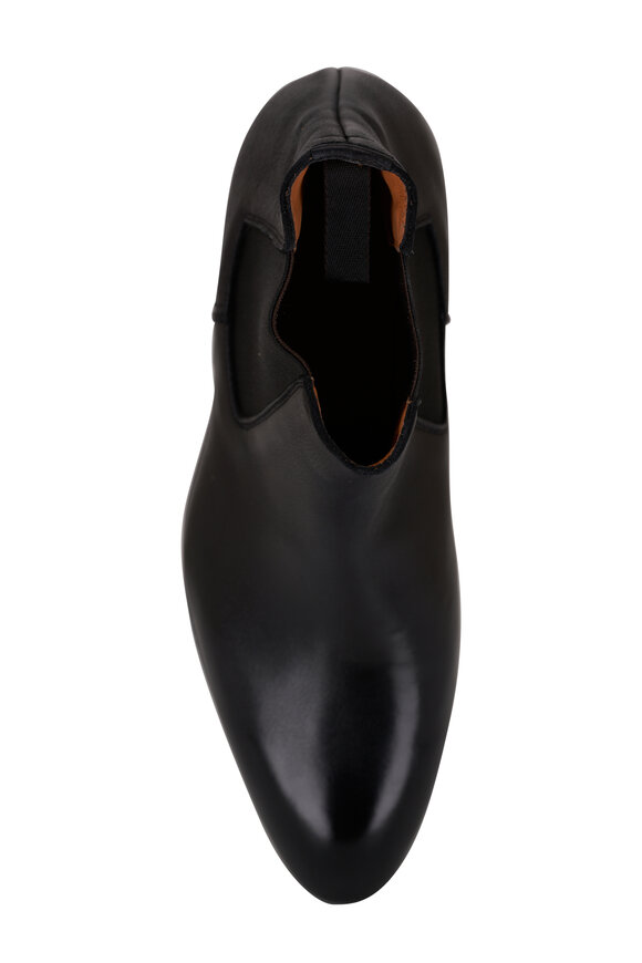 Bontoni - Cavaliere Black Leather Chelsea Boot