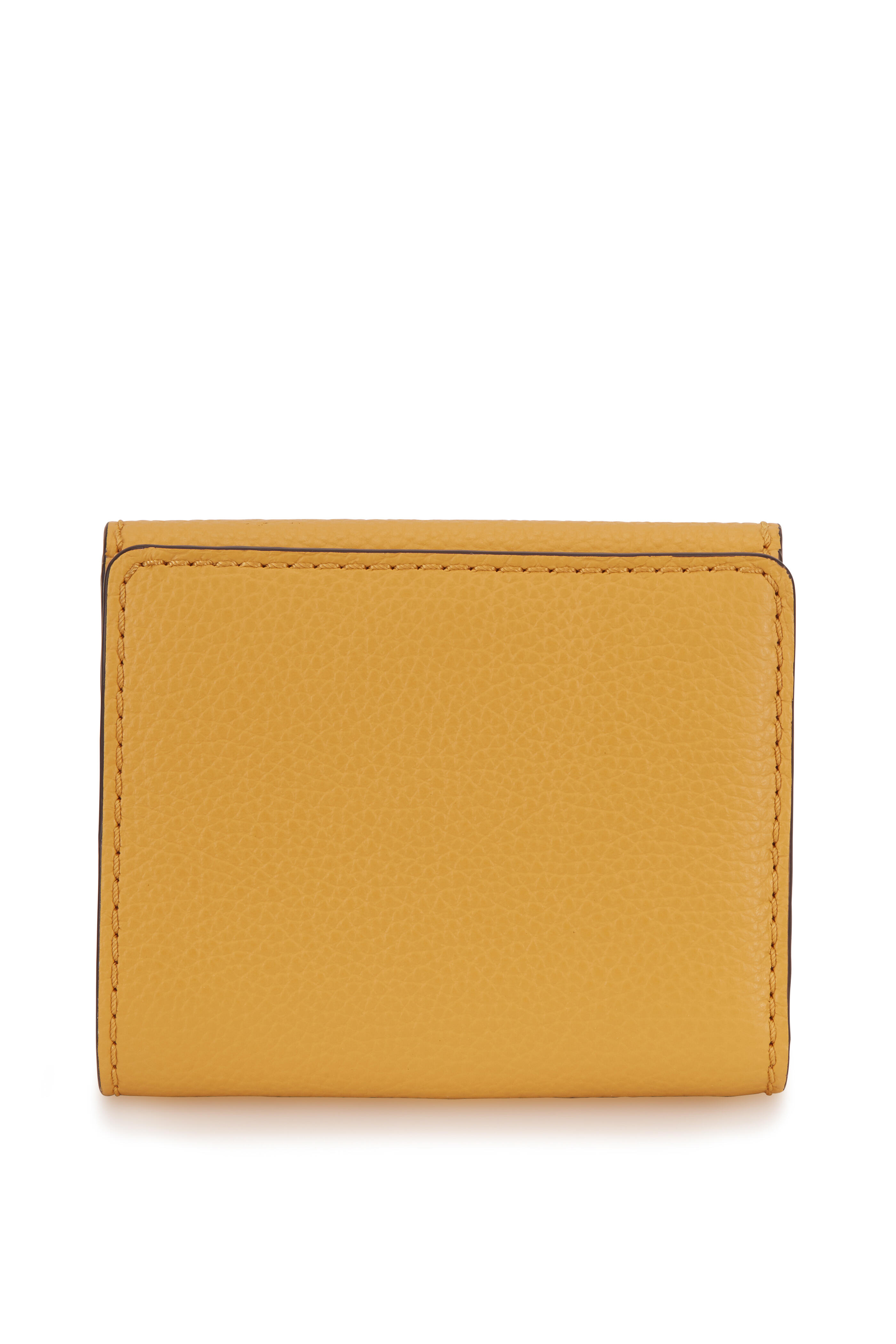 Chloé - Marcie Honey Gold Leather Small Wallet | Mitchell Stores