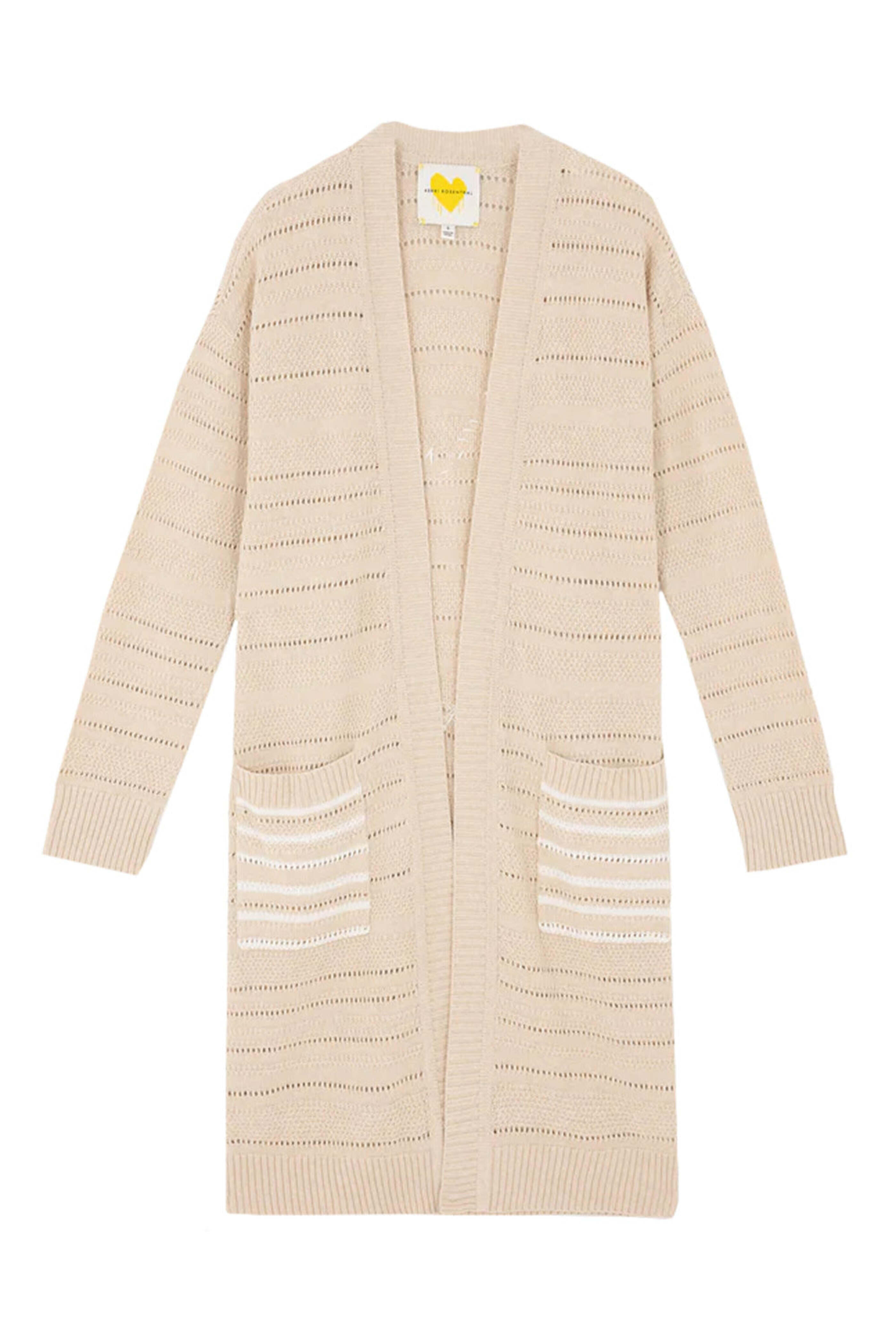 Kerri Rosenthal - Pearl Lovey Heart Poppy Long Cardigan