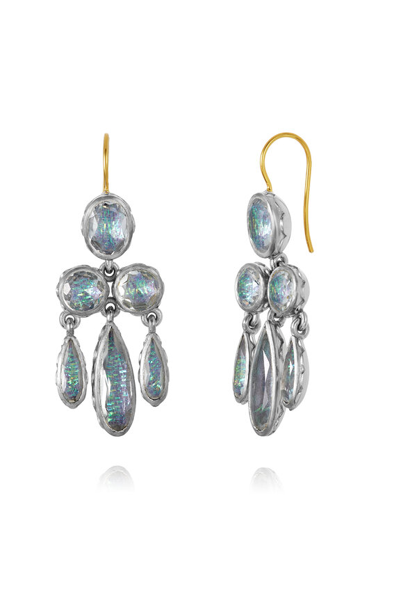 Larkspur & Hawk - Bride Bliss Iridescent Girandole Earrings