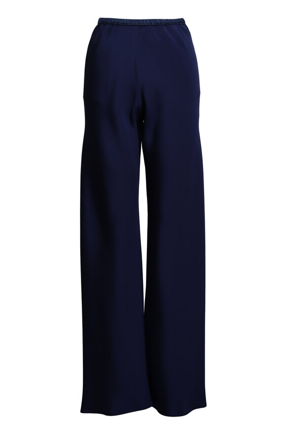 Peter Cohen Bias Sapphire 4-Ply Silk Wide Leg Pant - view 1