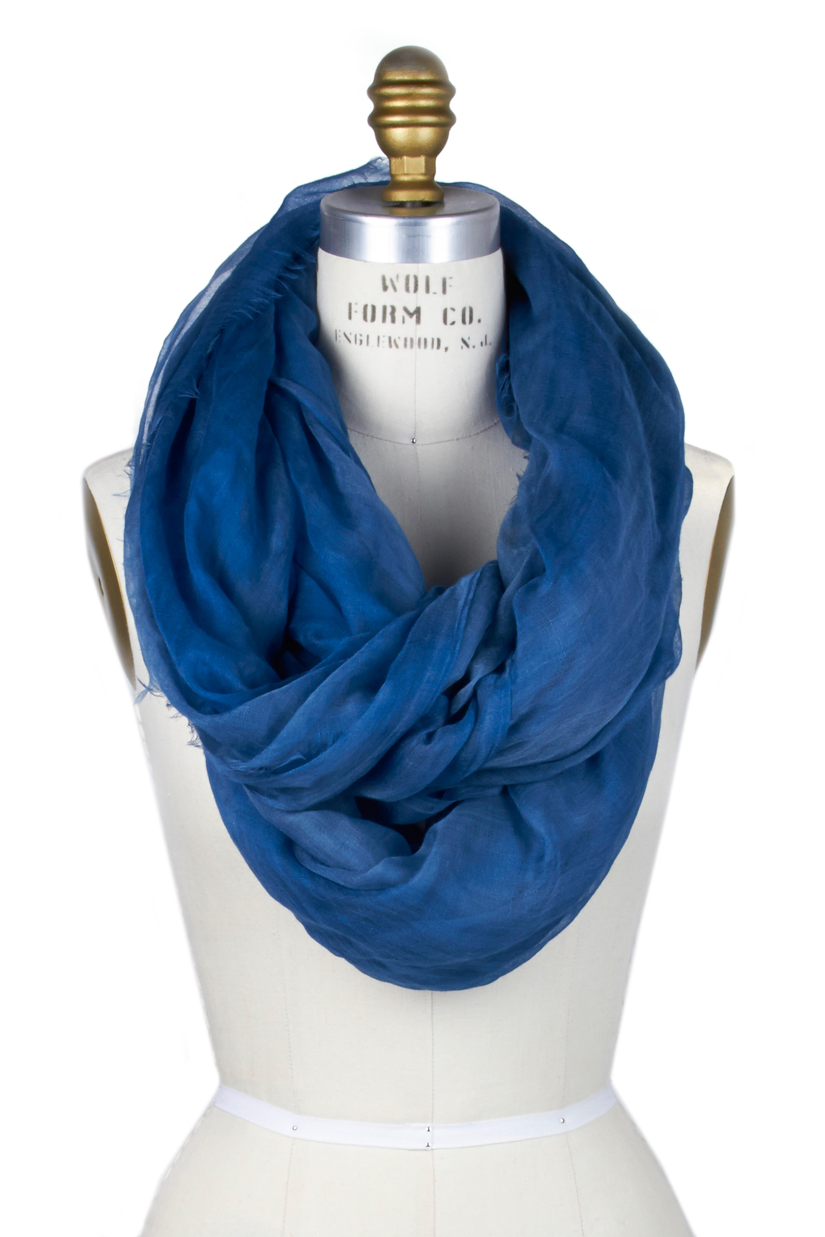 Loro Piana - Ocean Blue Stola Faded Unique Scarf