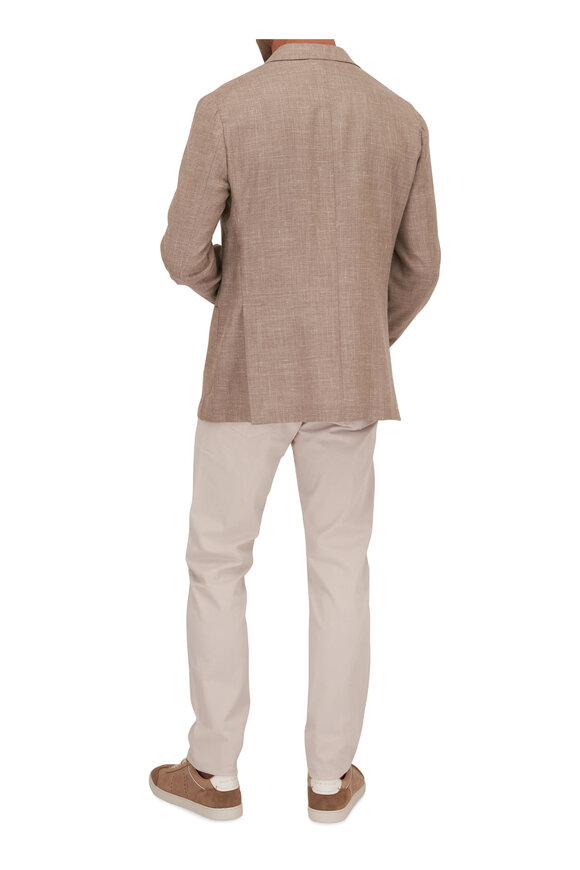 Maurizio Baldassari - Tan Wool, Silk & Linen Sportcoat 