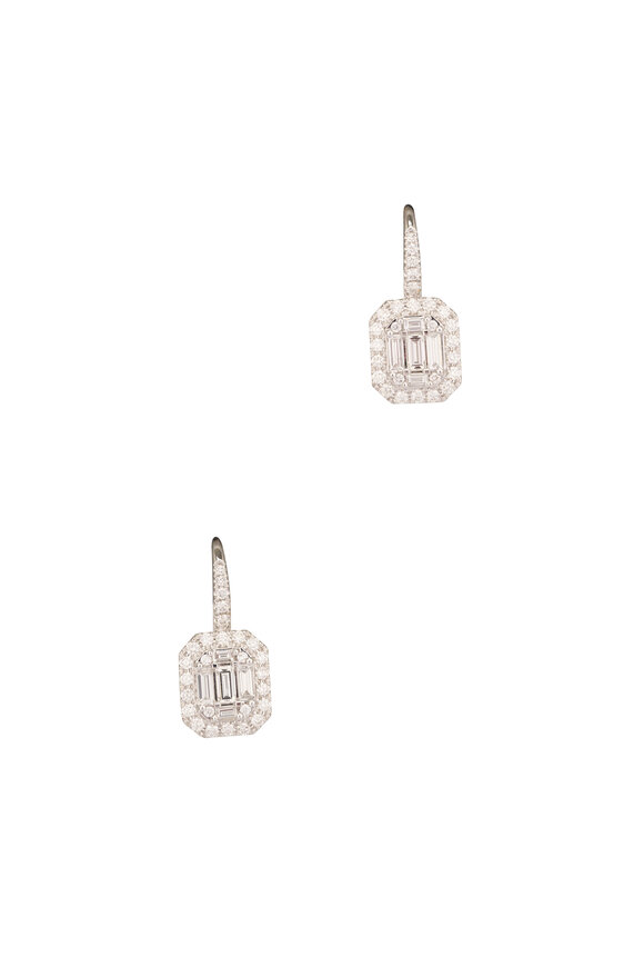 Kwiat Diamond Sunburst Drop Earrings - view 1