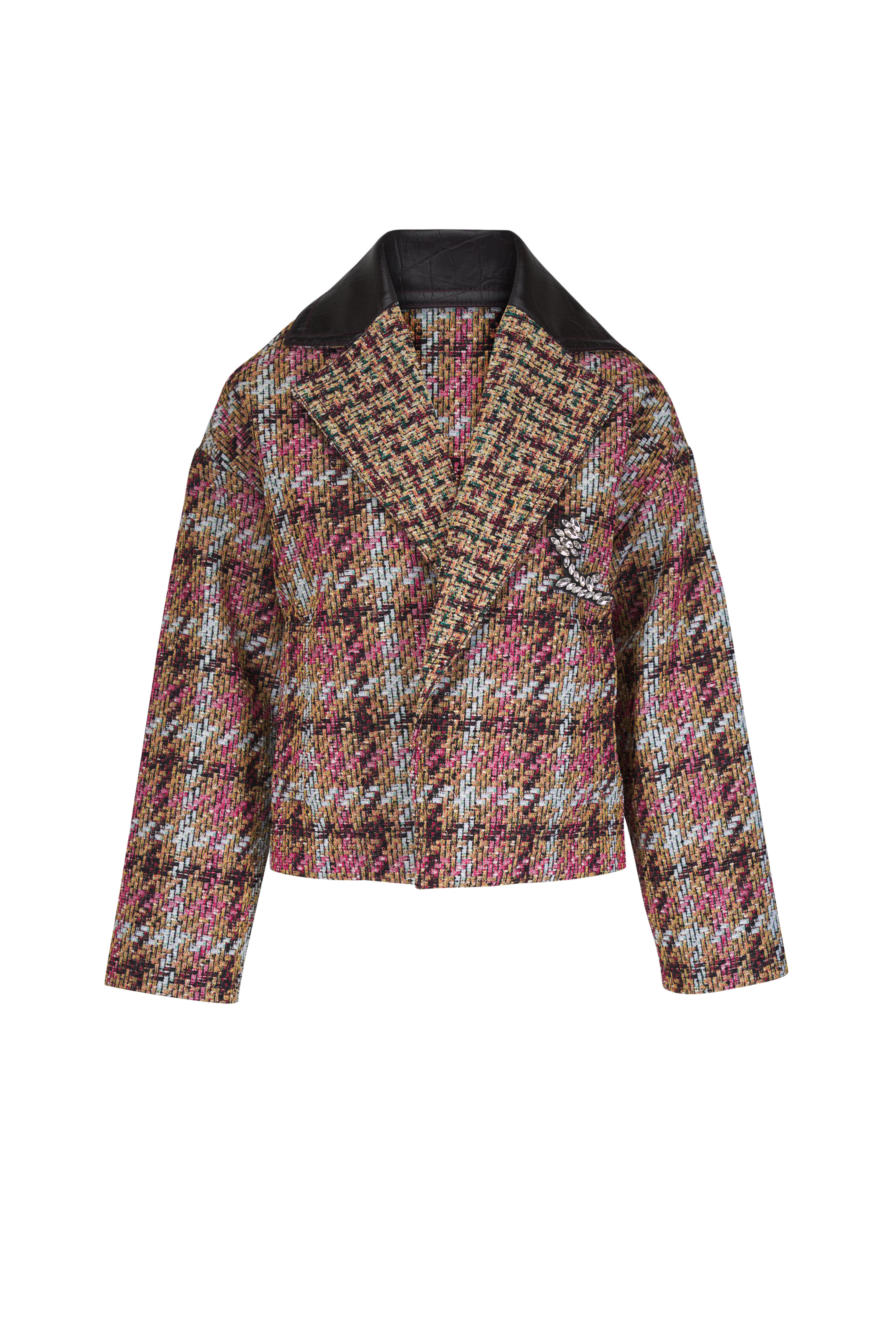 Odeeh - Rose Mixed Print Jacket - view 1