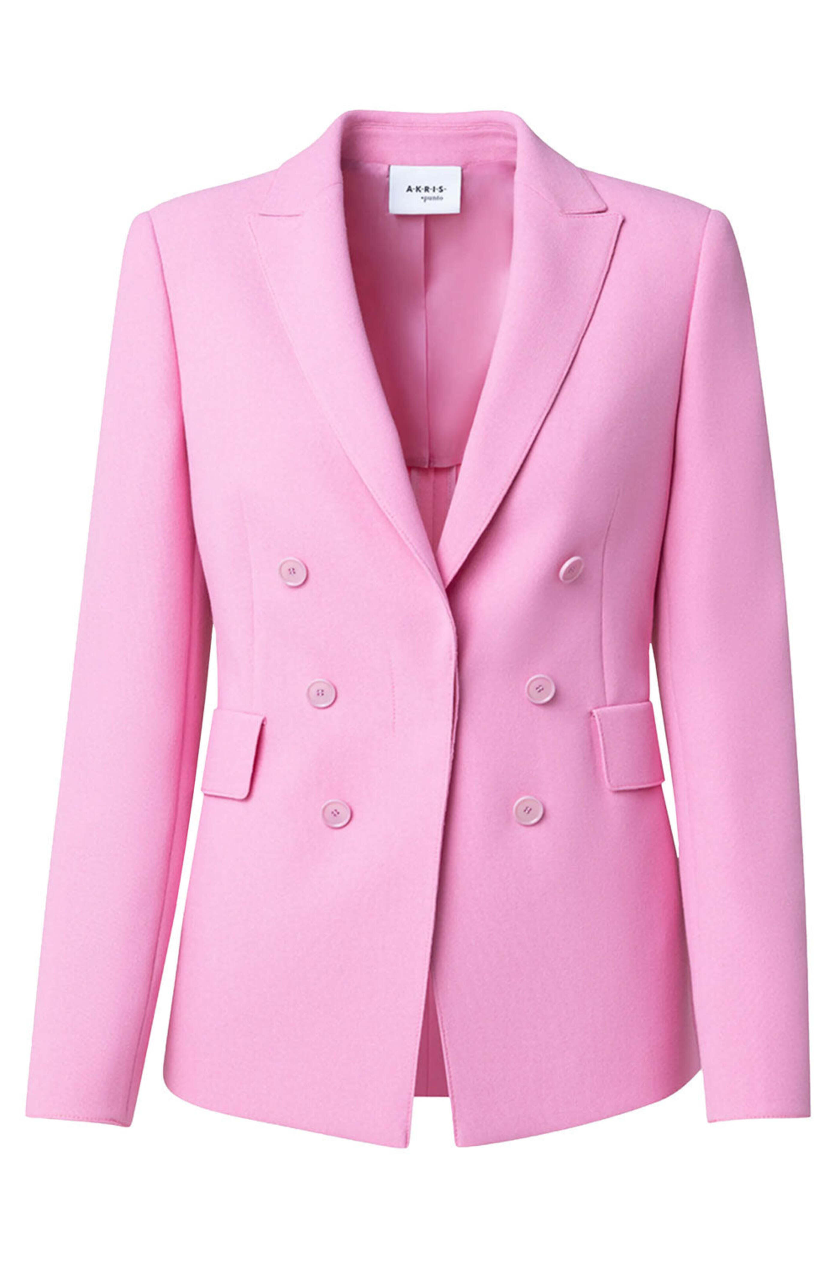 Akris Punto - Pink Pebble Crepe Single Button Blazer