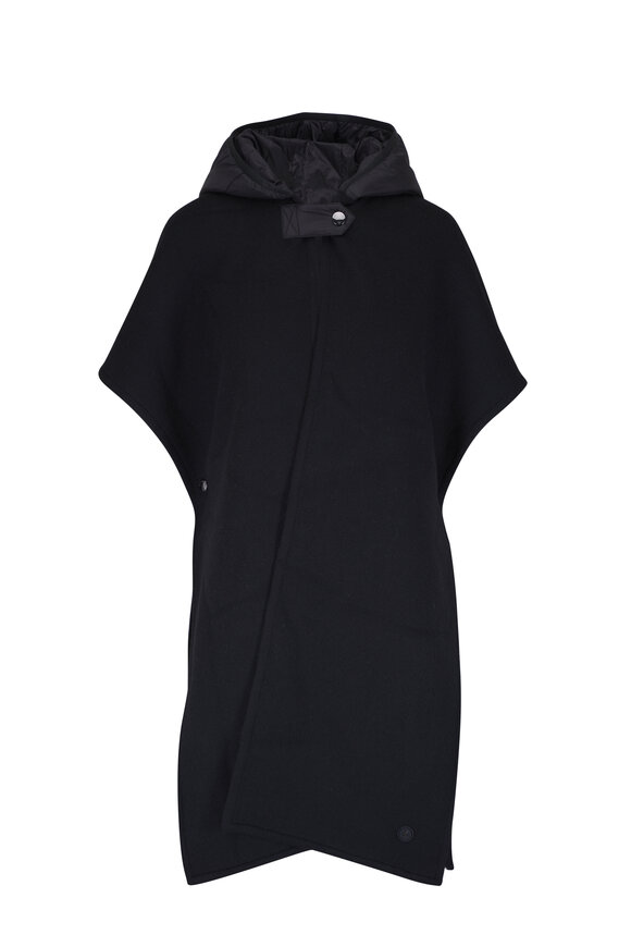 Bogner Nilla Black Hooded Cape