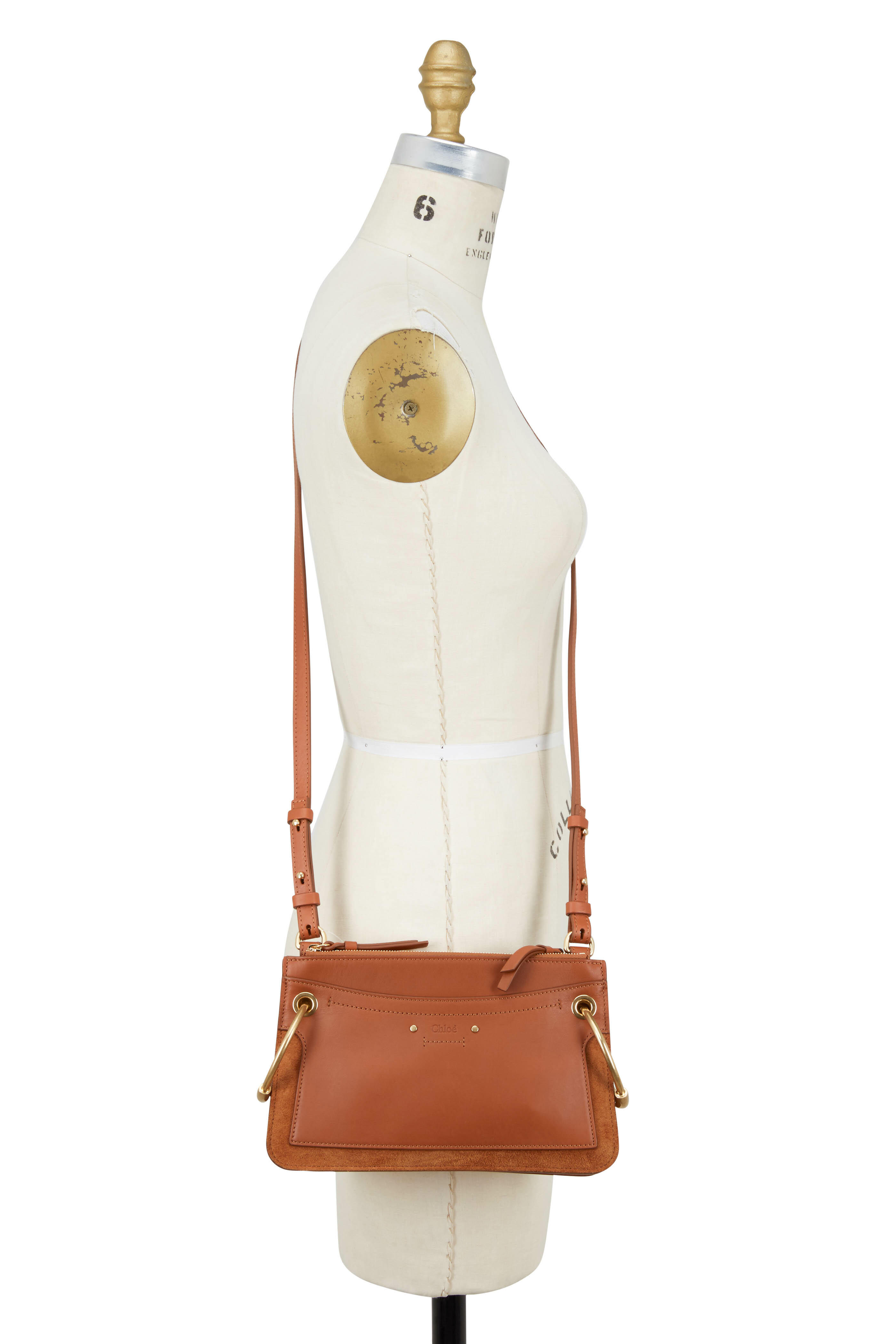 Chloe Roy Caramel Leather Suede Mini Bag Mitchell Stores