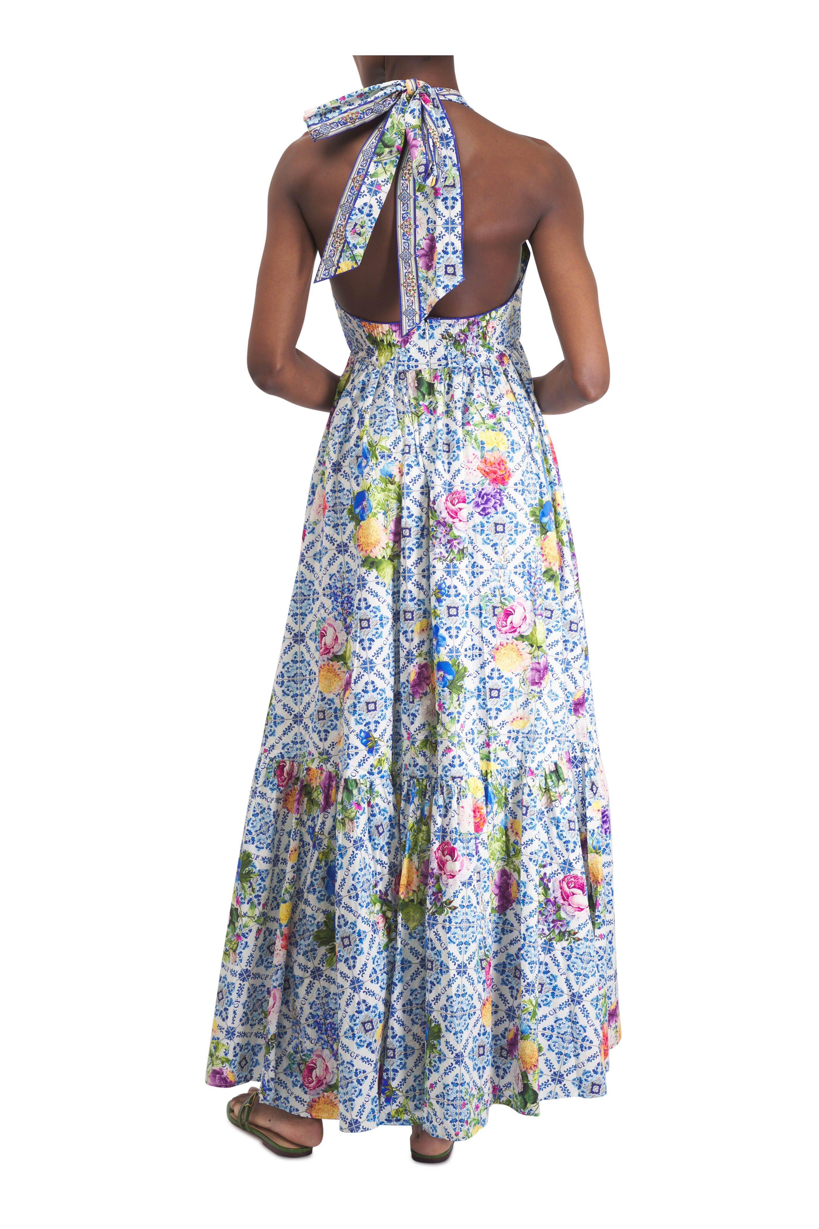 Camilla - Wall To Wall Wonders Multicolor Halter Dress