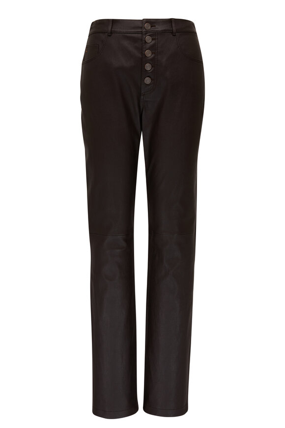 Lafayette 148 New York - Reeve Truffle Leather Pant