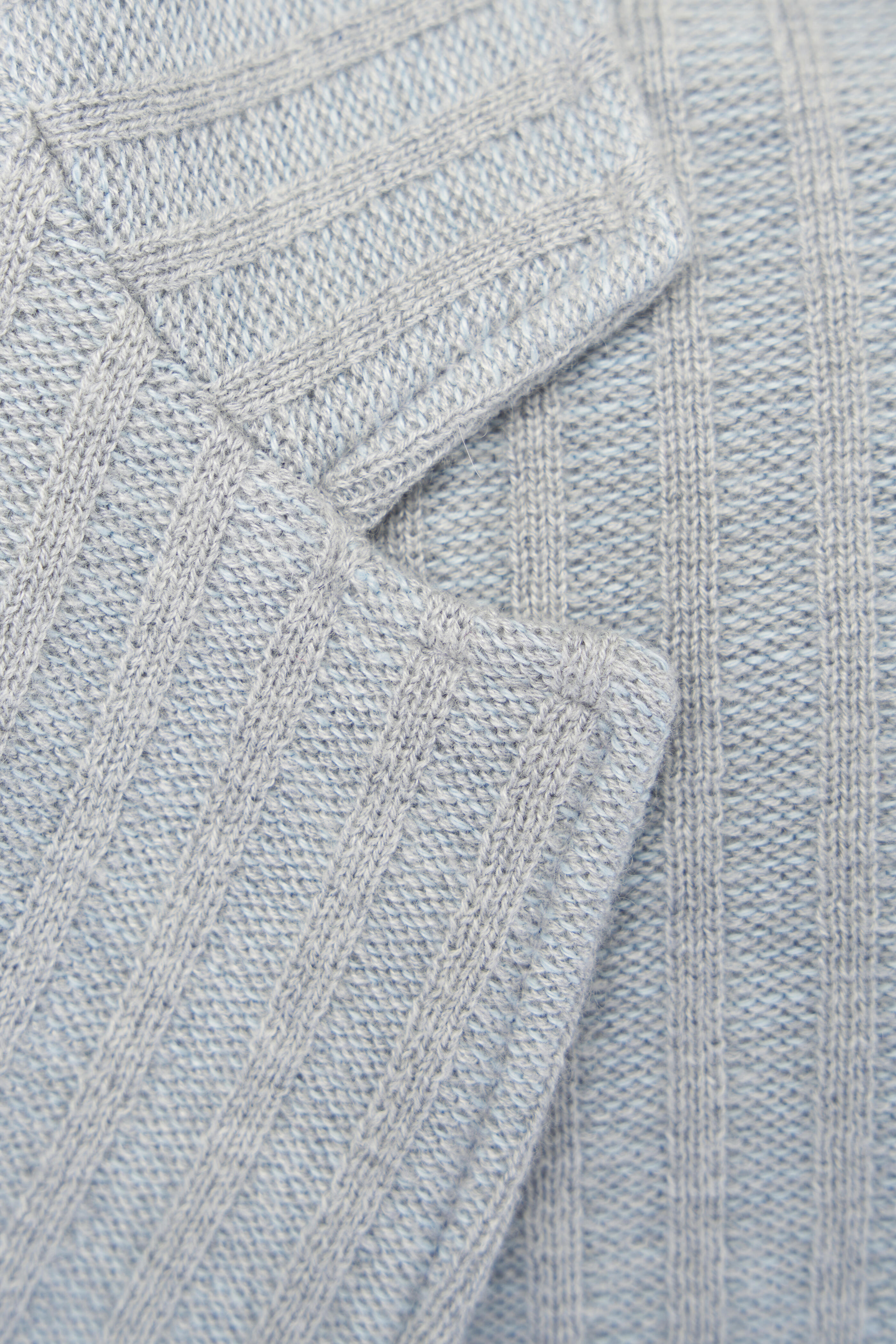Maurizio Baldassari - Light Gray Ribbed Swacket