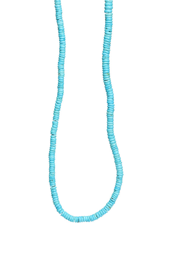 K. Brunini Jewels Turquoise Disk Beaded Necklace - view 1
