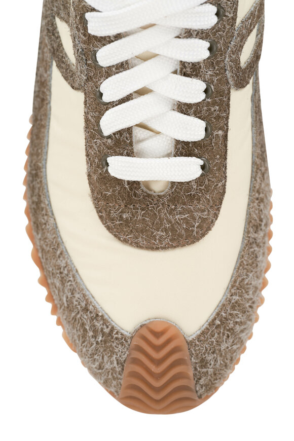 Loewe - Flow Runner Khaki Green & Soft White Sneaker